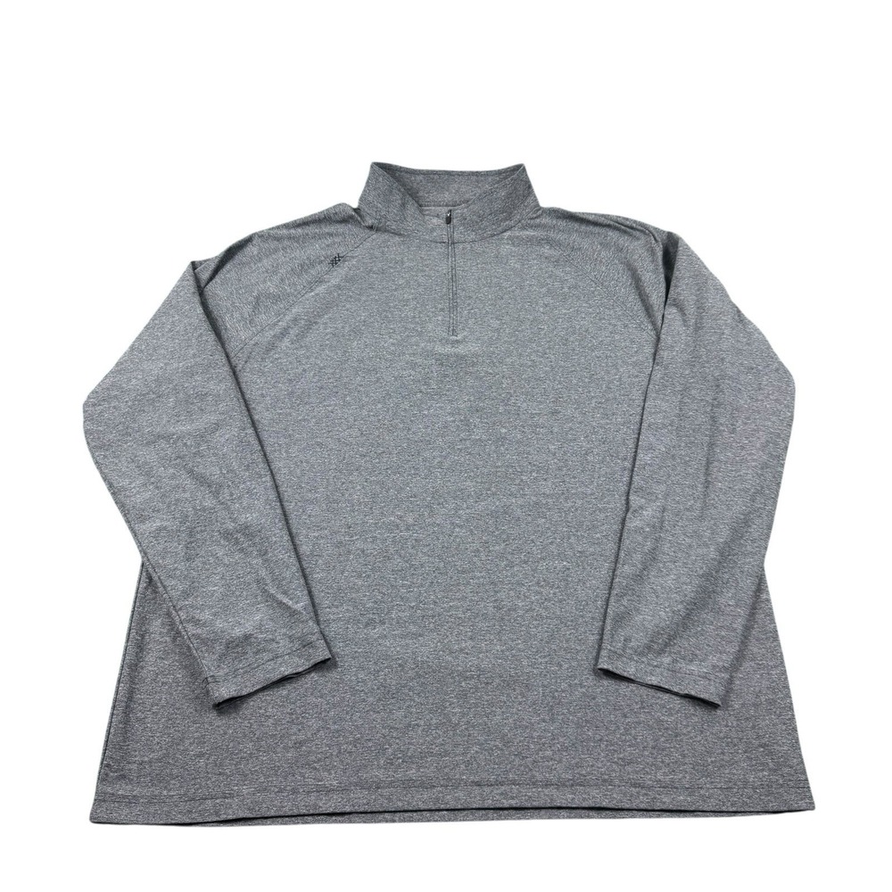 Rhone Mens Heathered Gray Performance 1/2 Zip Pullover Sweater XXL 2XL RN141364